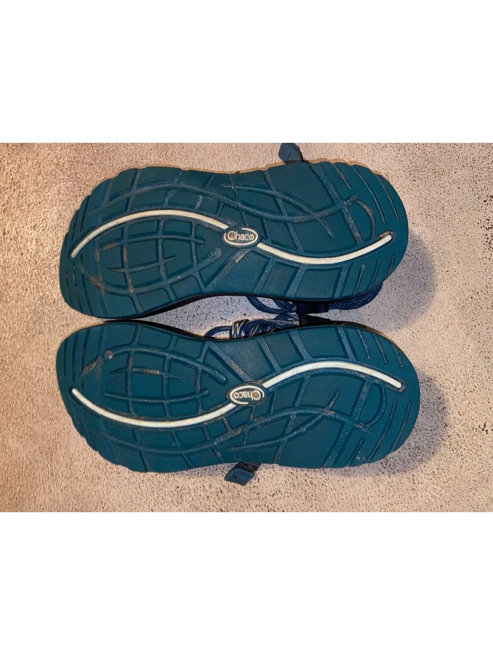 Chaco Classic Black Green Hiking Water Climb Trail Sport Sandals Womens Size 5